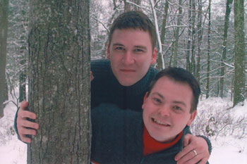 Playing in the snow