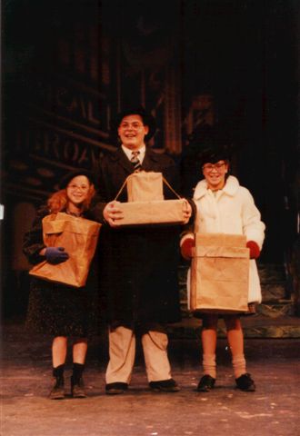 Cliff and some young friends in "Annie"
