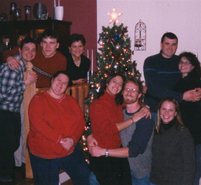 Christmas at our house with friends