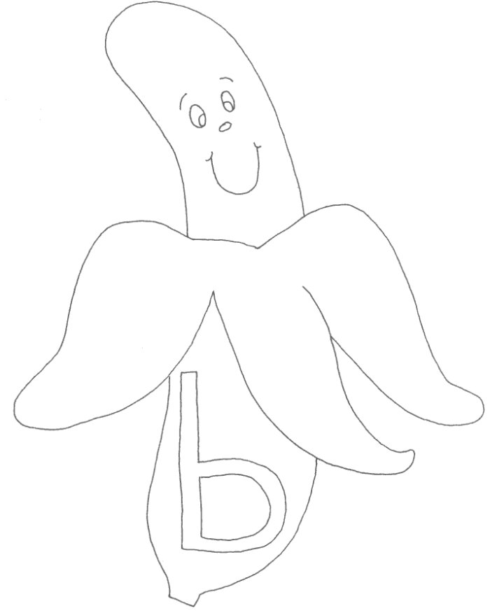 Banana coloring pages