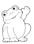 Coloring Sheet of a frog