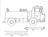 Fire truck coloring page