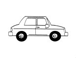 Sedan coloring page