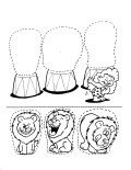 Circus lions coloring sheet