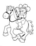 Coloring Sheet of Girl At Beach