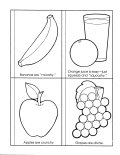 Food Textures Coloring Sheet