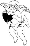 Cupid Coloring Sheet