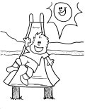 Child Sliding Coloring Sheet