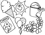 Things in spring Coloring Sheet