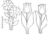 Flowers Coloring Sheet