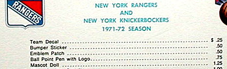 program ad for Hockey Bobbing Heads