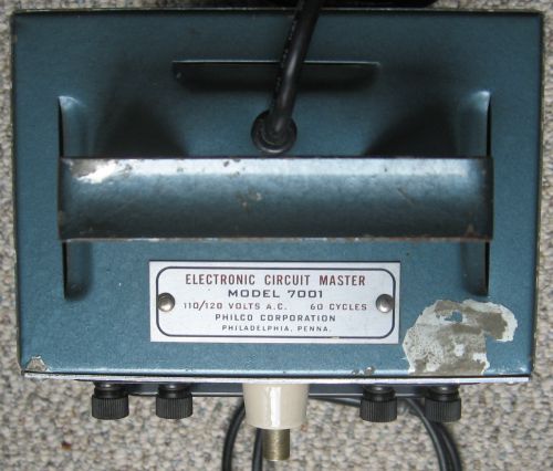 Philco
                              7001 VTVM top after restoration