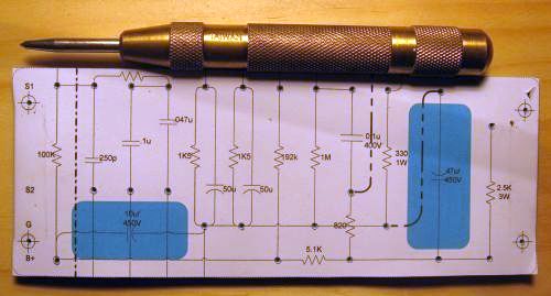 preamp
                              module turret board - punched