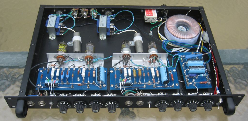 front oblique
              view of preamp