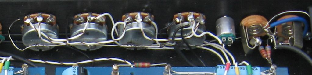 front panel
              controls - wired