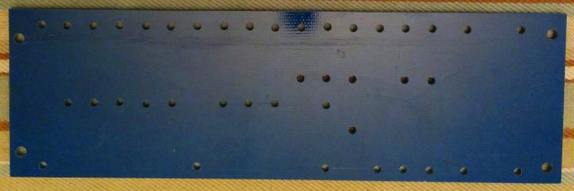 Jon's Trainwreck Express main board
                        drilled