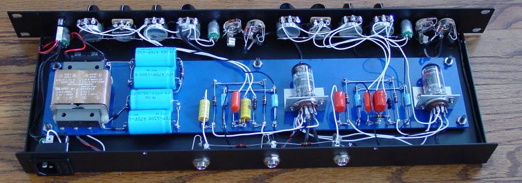 dual-channel blackface preamp - rear view