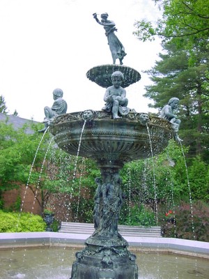 Fountain on the Green in Dryden