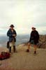 Jack Freeman & David Leslie on summit of Mt. St. Helens, Washington