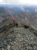 Jonathan & Lisa on final ridge to Castle Peak, Colorado