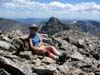 Lisa on Apache Peak summit