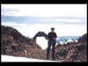 Carroll Wilcox on summit of Mount Olympus, Washington