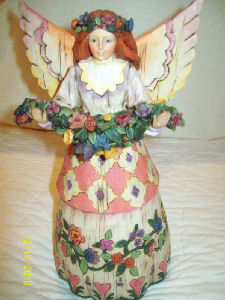 Angel of
                                  Gratefulness with Flowers