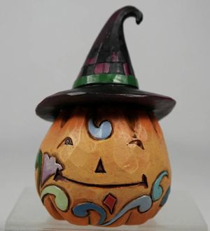 Mini Pumpkin with
                              Witch Hat