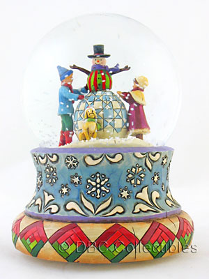 Musical Snowman with
                          Children Waterglobe - Snowy Day, Frosty Friend
                          plays We Wish You a Merry Christmas