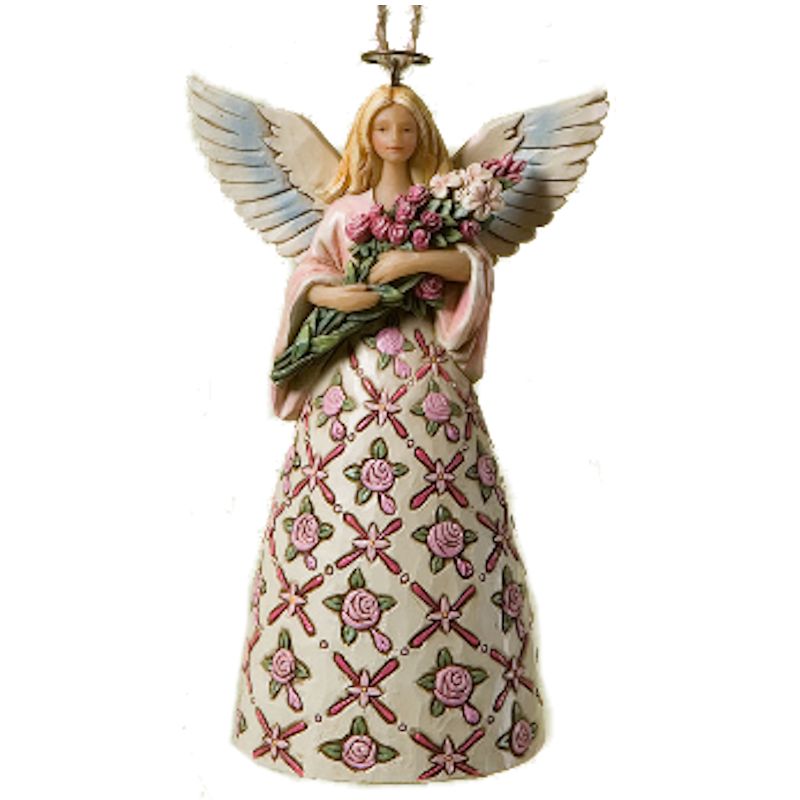 2011 Pink
                                  Angel with Flowers Breast Cancer
                                  Awareness Ornament