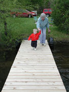 Image: Will and Jerri on dock