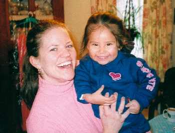 with Aunt Becky