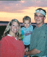 at the lake during sunset