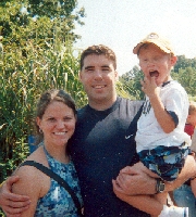 Aunt Bec and Bill at the zoo