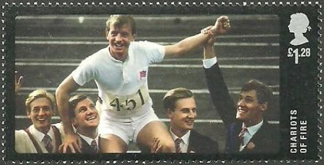 Chariot of Fire movie stamp from Great Britain