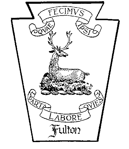 Drawing of the Fulton Crest