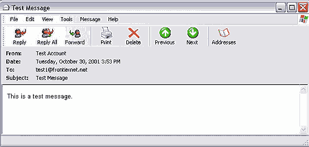 Microsoft Outlook Express Message in its Own Window