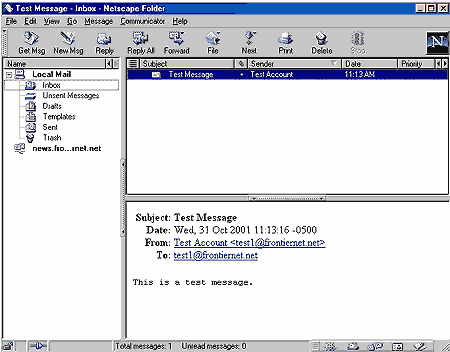Netscape Email Message