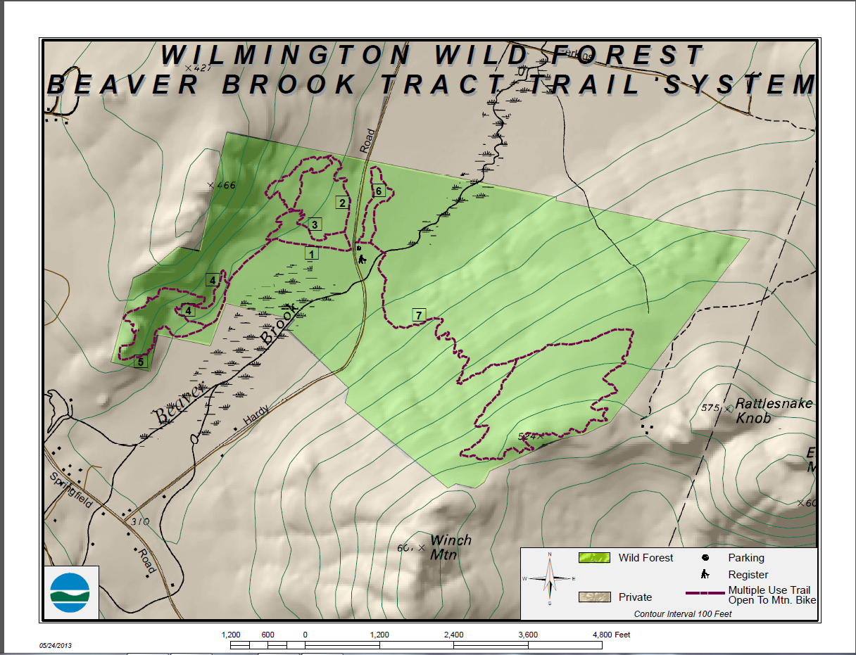 Beaver Brook Map -June 2013