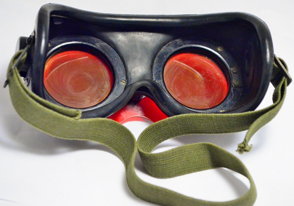Vintage World War II Polaroid Aviator's Goggles, Night Vision or Atomic