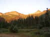 Alaska Peak at 7am...at the start of the hike.
