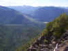 Looking back down the ridge.