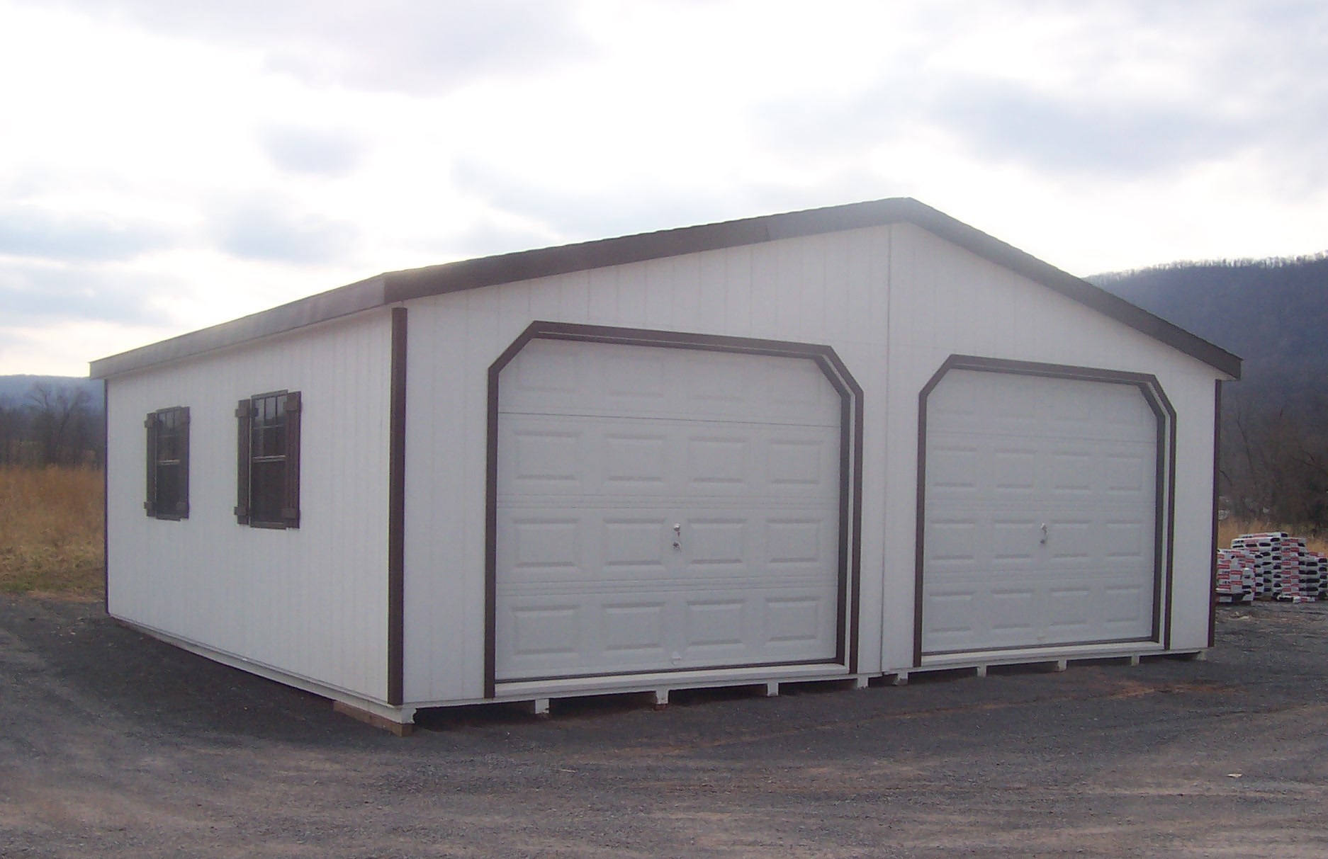 2 Car Garage with Storage