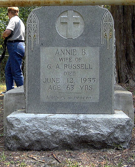 Annie B Russel grave