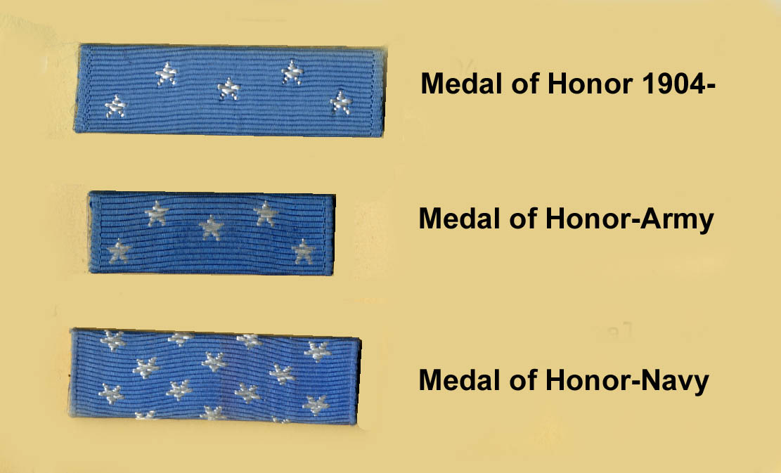 USA Medal of Honor Ribbon Bar Bandschnalle Bandspange MOH 