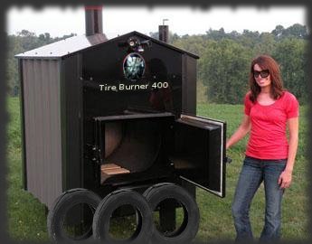 tire burning stove picture