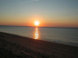 sunset over ocean
