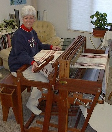 The weaver at her loom