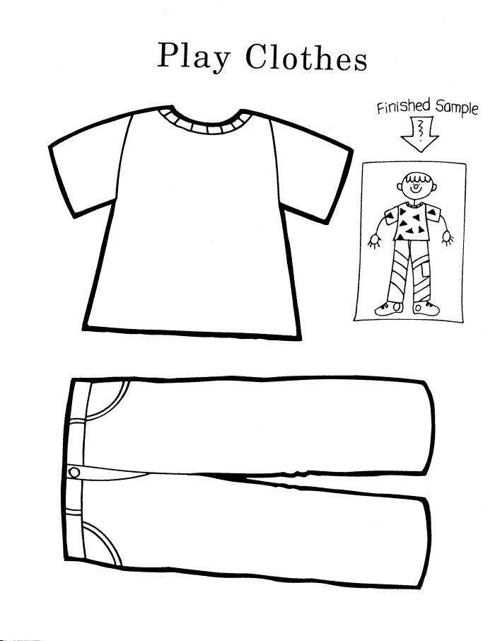 clothes coloring pages