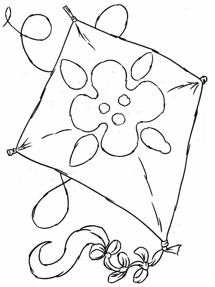 Chinese kites coloring page.